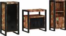 Maison Exclusive - Ensemble de meubles de salle de bain, 3 pièces, multicolore et noir