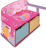 Arditex Banque de jouets 3-en-1 Peppa Pig 60 X 70 Cm Bois Rose