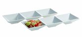 Mäser, Trendy Line serie, Cabaret 3-delig, 27,5 x 9 cm, set van 2, wit