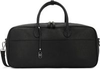 Kazar Oblong leather handbag with pendant