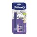 Pelikan 24005807 - Set met 3 grafietstiften HB + 3 gum AL30 - Schoolset - FSC-gecertificeerde houten schacht gelakt, zeskant-stiften breukvast