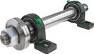Jeu de base pour scie circulaire (pour coupes circulaires et transversales) avec un alésage de 30 mm / filetage à gauche / 450 mm / basé sur des roulements UCP207