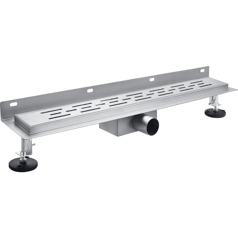 Dynamic Way Douchegoot RVS 800x70mm met Muurflens