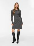 VILA Gebreide jurk VIKERRY kort Dark Grey Melange1