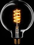 Expo Trading ETH Globe 125mm Filament spiraal LED 7w E27 240v 2200K 3 stappen dimbaar helder