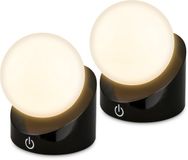 B.K.Licht Briloner Sora - Set van 2 Tafellampen oplaadbaar - warm wit licht - dimbaar - voor binnen en buiten - 10 x 8 x 9 cm - zwart