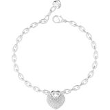 PULSERA GUESS PULSERA - CRAZY IN LOVE Color: Plata