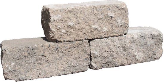 Merkloos Gardenlux Cliff Walling 30 x 12 x 12 cm tuintegel Greige 25 stenen per m2, prijs per steen