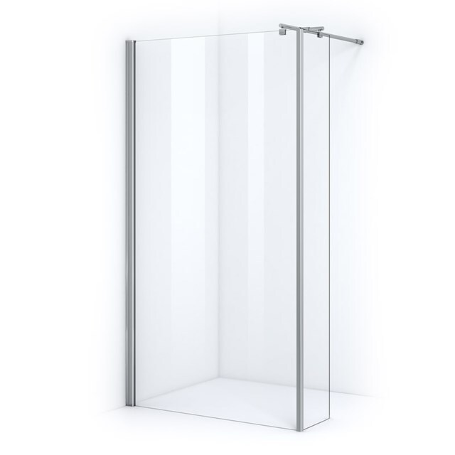 Maxaro Inloopdouche met Zijwand 110cm Veiligheidsglas 6 mm Chroom