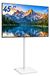 Relaxdays pied de sol pour TV, 32-60 pouces, jusqu'à 40 kg, blanc