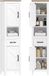 Homcom Badkamerkast (vloermodel) - Spaanplaat - 34,5 x 30 x 148 cm - Wit