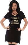 Leg Avenue Kostuum jurk -S- Undead Jersey Zwart