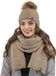 Vivisence Dames Winter Muts En Sjaal Set - Beige