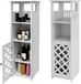 Merkloos Badkamerkast - Hout - 1 Deur - Planken - 78x22x22 cm
