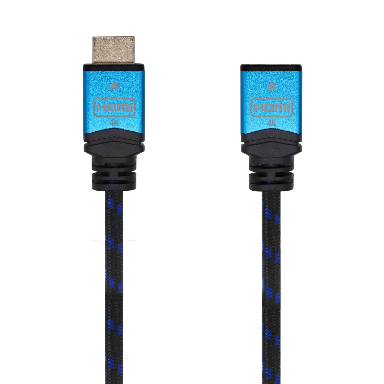 Aisens A120-0452 HDMI Kabel - 1 m - Zwart/Blauw