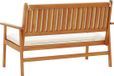 vidaXL Banc de jardin crème blanc acacia massif