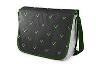 Bonamaison Digitaal bedrukte Messenger schooltas met kaki riem voor studenten, crossbody tas, koerierstas, schoudertas voor kinderen, meisjes, jongens, maat: 29x36 cm