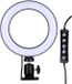 Grundig Ringlamp met Telefoonhouder - Ø16cm Ringlicht met 48 LED's - USB Voeding