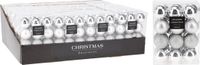 Kerstbal Zilver Ø30 mm - 24 stuks