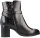 Tamaris Dames Enkellaarsje 1-25346-47 Zwart Leer/Synthetisch 36 EU