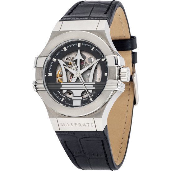 Maserati Potenza Herenhorloge R8821108038 - Zwart - 42 mm