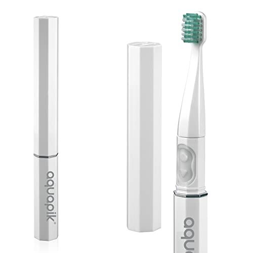 Boston Tech Aquapik Sonic ultrasone tandenborstel, Sonic-Puls-technologie (28.000 ppm), DuPont borstelharen voor dieptereiniging, 2 borstelmodi (gevoelig en normaal), AAA-batterij (borstel)