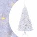 vidaXL Kunstkerstboom Wit 150 cm PVC en Staal