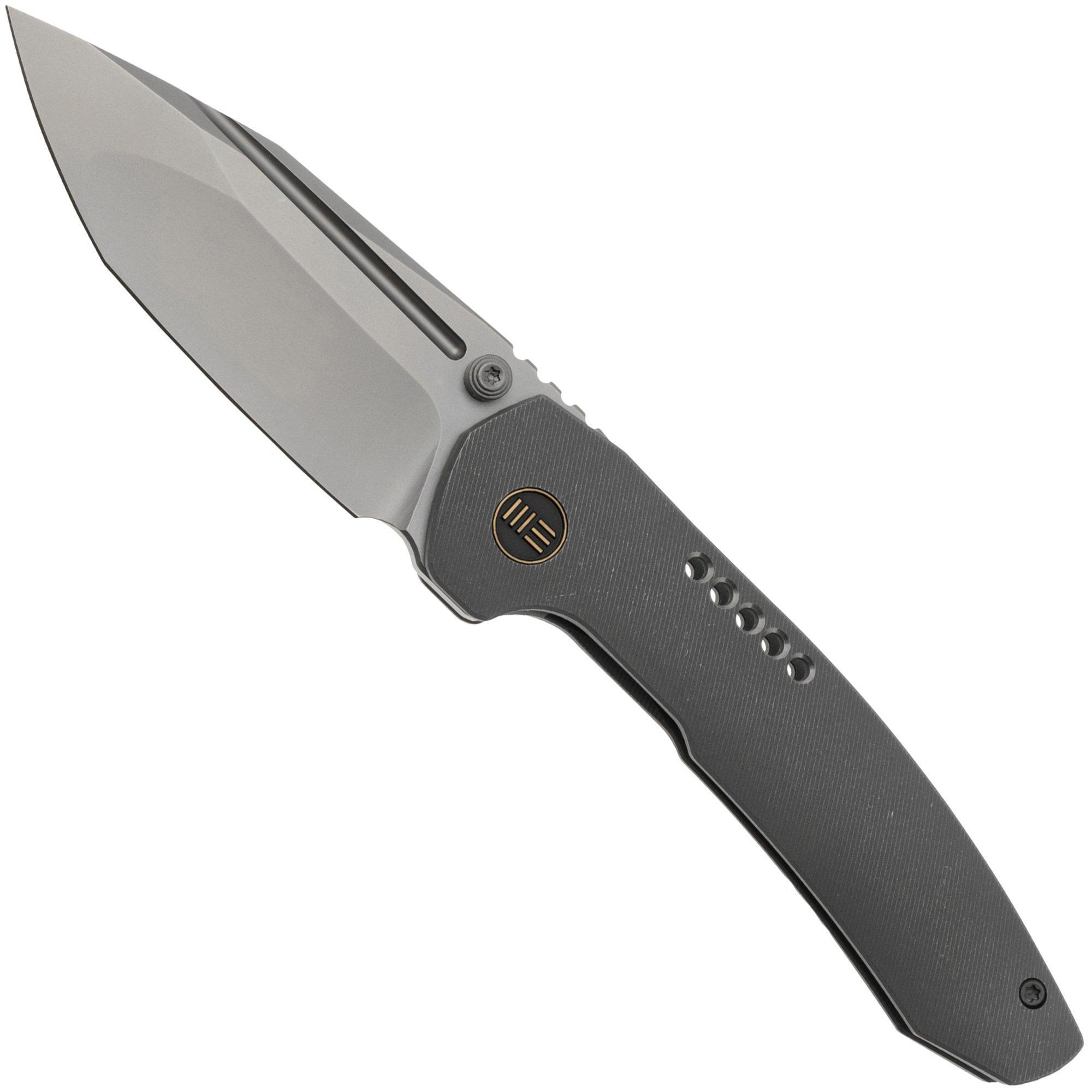 We Knife WE Knife Trogon WE22002-1, CPM 20CV Bead Blasted Grey Titanium, zakmes