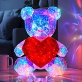 MikaMax Light Up Teddy - 40 cm LED Teddybeer met 8 Lichtstanden en Giftbox