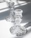 Taper Kaarsenhouders Set van 2, helder glazen kandelaarhouder geschikt voor kaarsen van 0,8 inch, 10 cm hoog, kristallen decoratieve kaarsenstandaard, middelpunt voor tafel, bruiloft, diner, feest