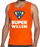 Bellatio Decorations Oranje Super Willem tanktop / mouwloos shirt - Singlet voor heren - Koningsdag kleding XL