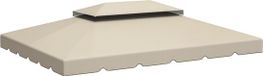 Outsunny - Toit de remplacement - Polyester - 400x300cm - Beige