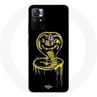 Cobra Kai Case Redmi Note 11 5G Geel Logo Zwarte Achtergrond Poster Serie
