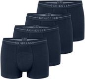 Schiesser Heren retro short / pant 4 pack Cotton Flex blauw