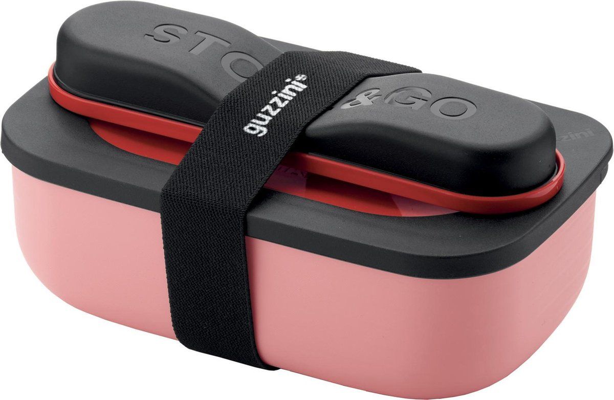 Fratelli Guzzini On the Go Lunch box set rood - 200x120x100mm