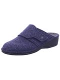 Finn Comfort Pantoufles 'Hausschuh Damen 06550 416048 Filz in blau' bleu