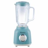 Kooper Elektrische mixer lichtblauw en ivoorkleurig, maatbeker van glas, 1,5 l, roestvrijstalen messen, 2 snelheden, 500 W