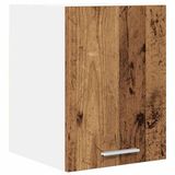 vidaXL Hangkast Oud Hout en Wit 30 x 31 x 40 cm Bewerkt hout