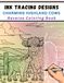 Ink Tracing Designs Charming Highland Cows Reverse Coloring Book