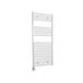 Sanicare Electrische Wifi Radiator HPW Carini 111,8x60 cm Wit Met Thermostaat Zilver Linksonder