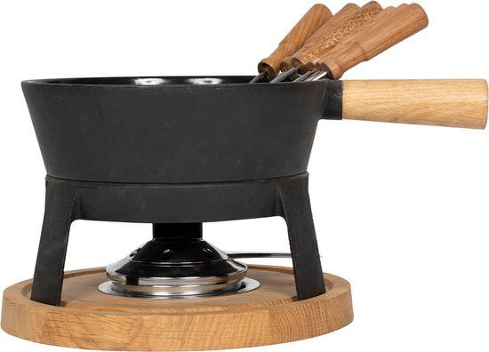Boska Fondue Set Pro L - Kaasfondueset - Gietijzer - 1.8 liter - 6 vorkjes