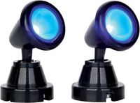 Lemax Spot lumineux rond bleu set de 2