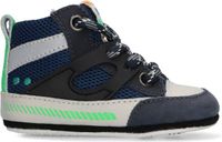 BunniesJR 222122-529 Jongens Babysneakertjes - Blauw - Leer - Veters