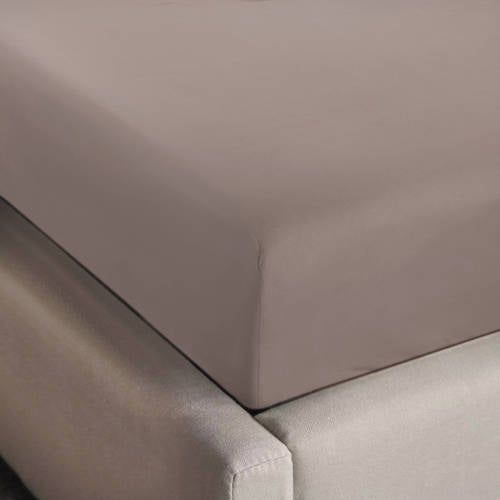 NOUS Living katoenen hoeslaken (tot 25 cm) - taupe