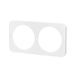 Wandplaat van kunststof met 2 witte sleutels, 82 x 153 x 8 mm (l x b x h)