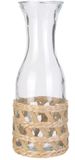 Home Deco Factory Sapkan/schenkkan water karaf - transparant - 1000 ml - glas - Limonade/water/wijn - 10 x 27 cm