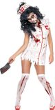 Smiffys Smiffy Halloween Zombieverpleegsterpak voor vrouwen - Small