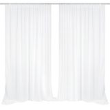 EMART Gordijnen met Witte Achtergrond 3x3m Tule en Chiffon Stof Drapering