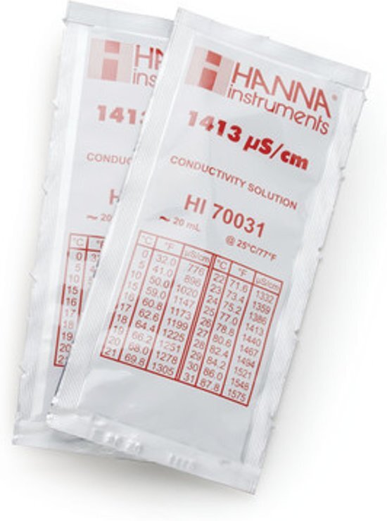 Hanna EC ijkvloeistof 1,413 20 ml per doos van 25st
