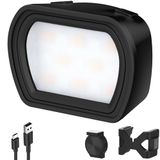 NEEWER BASICS Magnetisch hulplicht, compatibel met DJI OSMO Pocket 3 Camera Creator Combo, 1,3 W oplaadbare plastic mini LED-vullamp bevestiging met verbeterde bevestigingen voor video-opname, M21